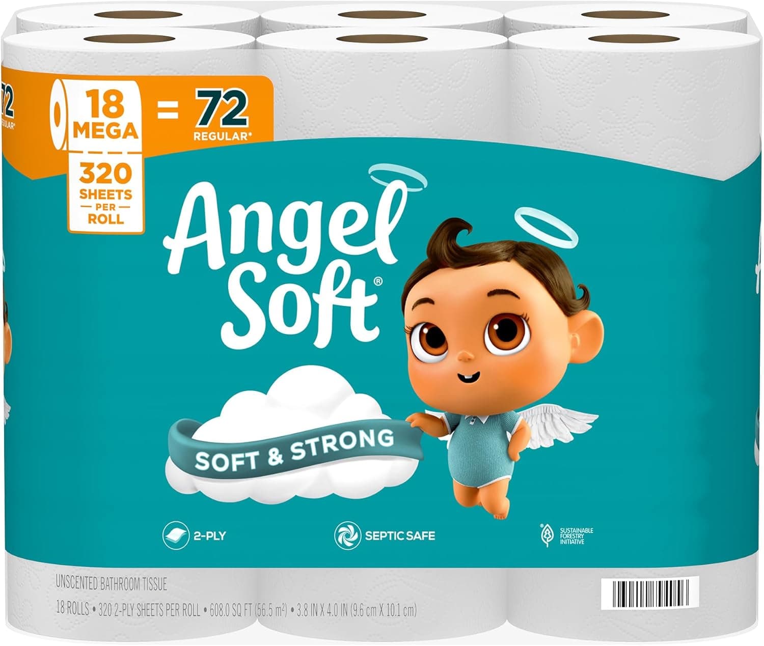Angel Soft Toilet Paper, Mega Rolls