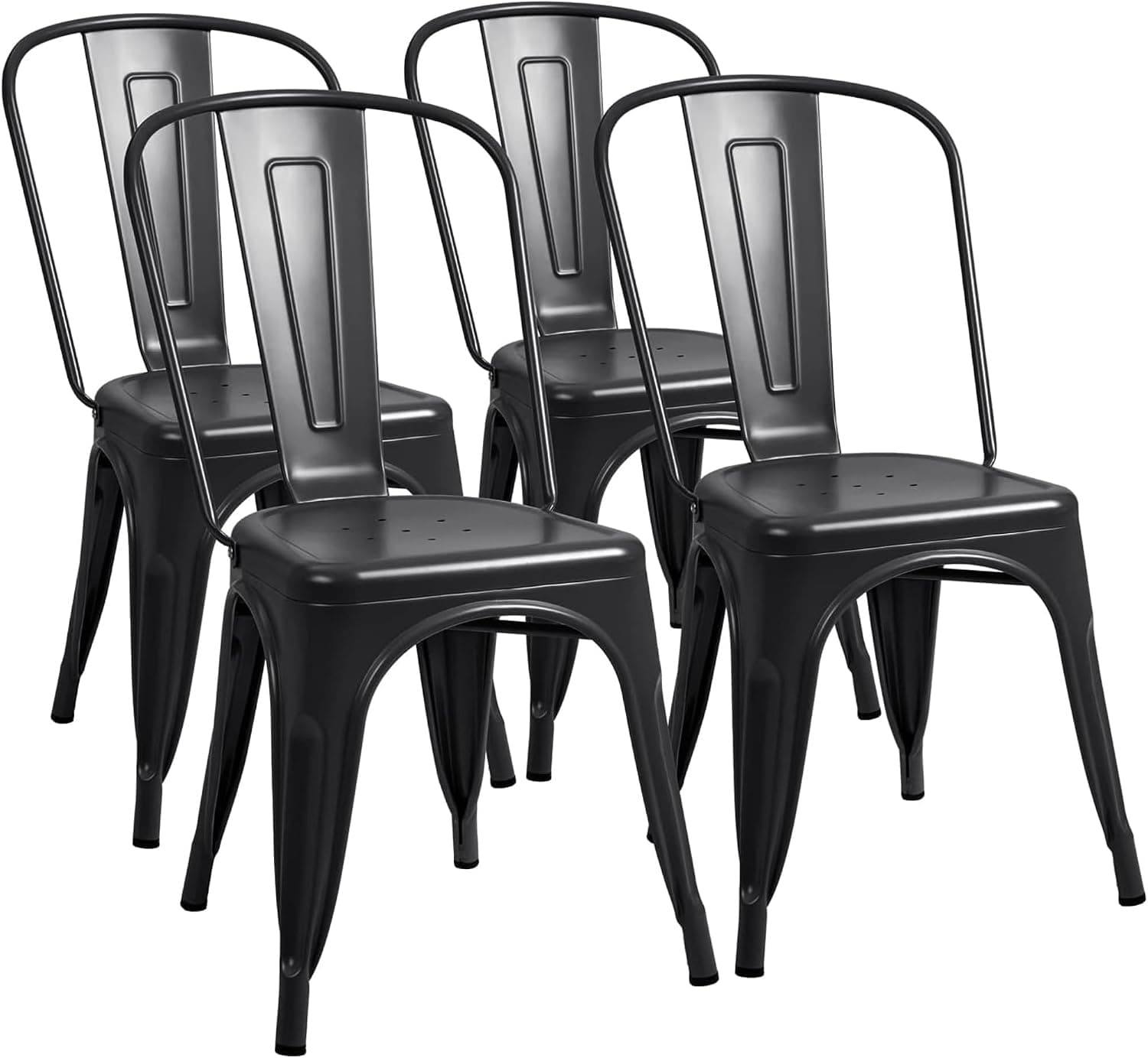 Furmax Metal Dining Chairs, Set