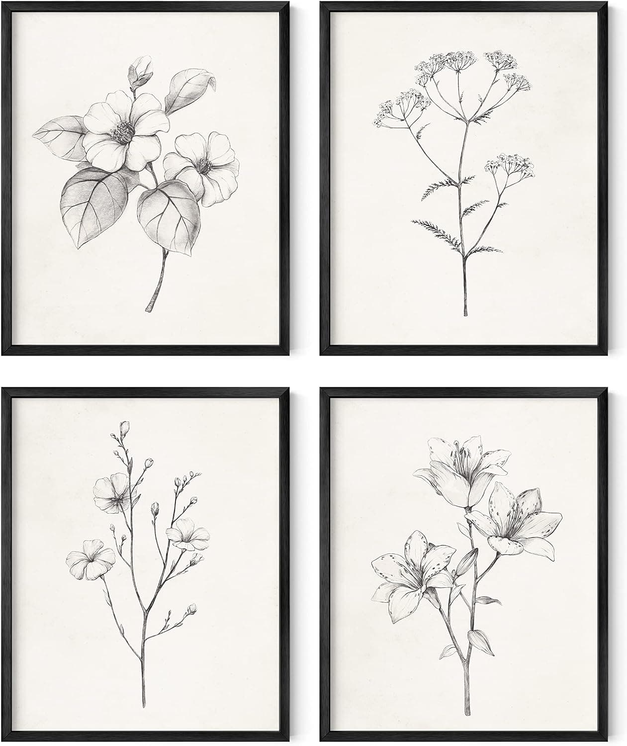 Haus and Hues Framed Neutral Wall Art Set