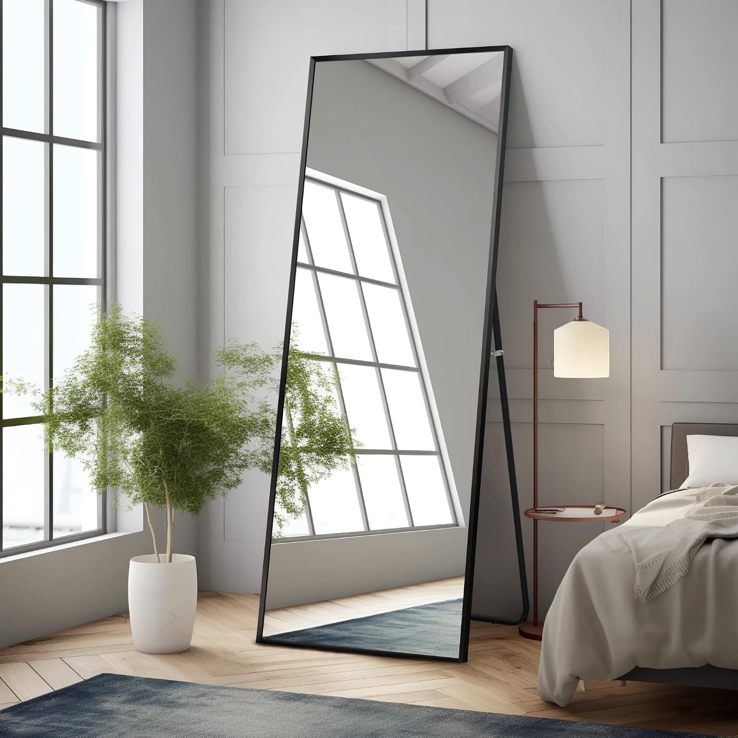 NeuType Full Length Mirror, Black Frame