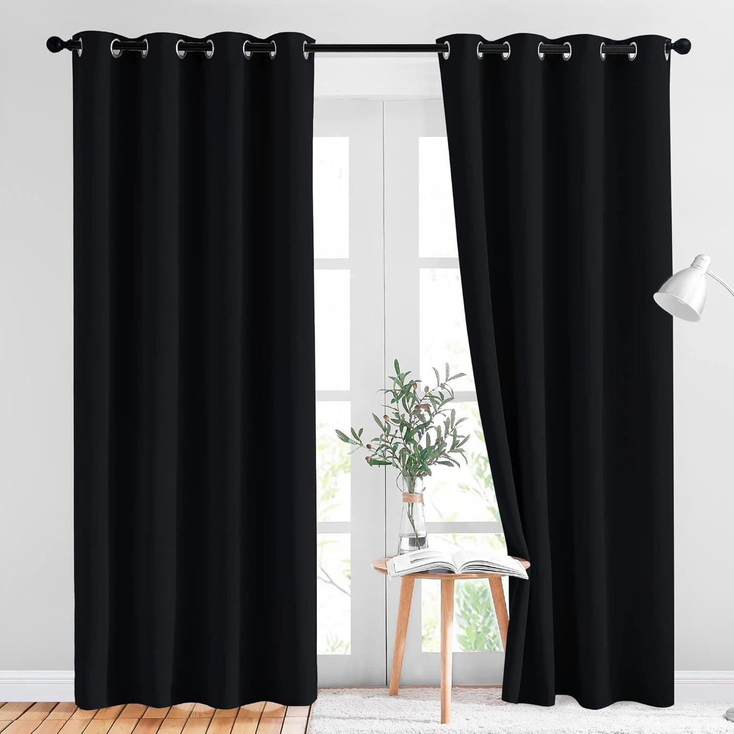 NICETOWN Thermal Insulated Blackout Curtains, 52 x 84, 2 Panels