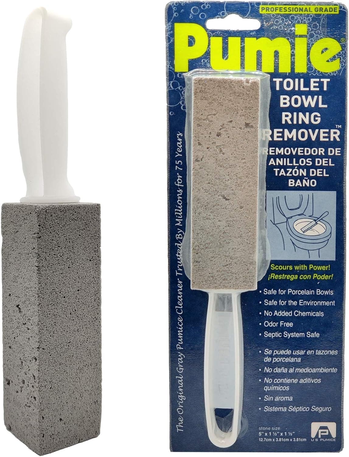 Pumie Toilet Bowl Ring Remover / Pumice Scouring Stick